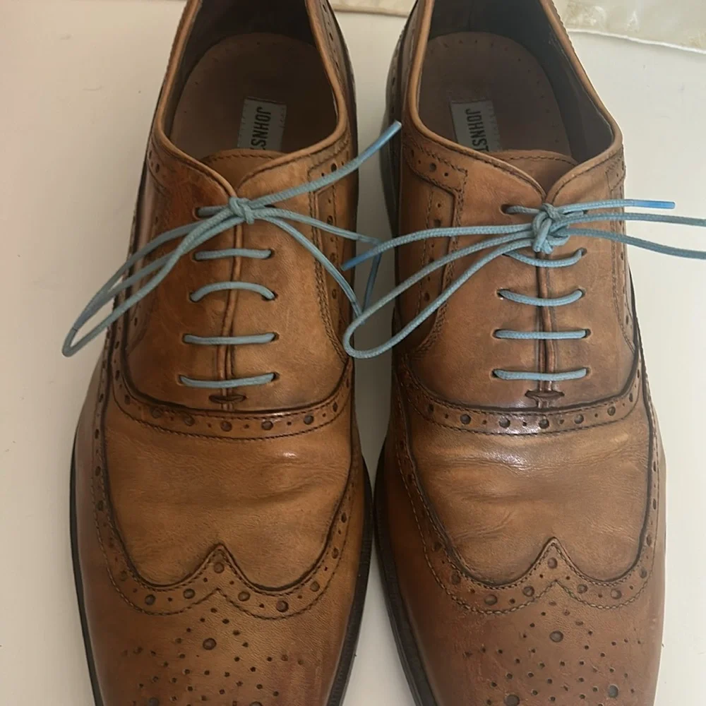 Johnston & Murphy Distressed Wingtip Shoes